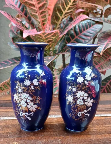 2 vasos decorativos 15 cm