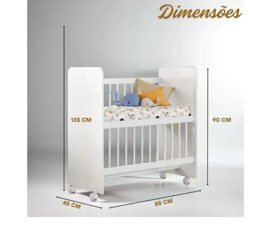 Mini berço com colchão