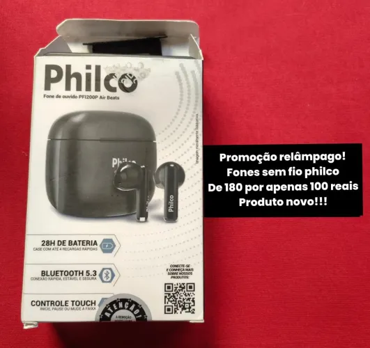 Fones sem fio Philco