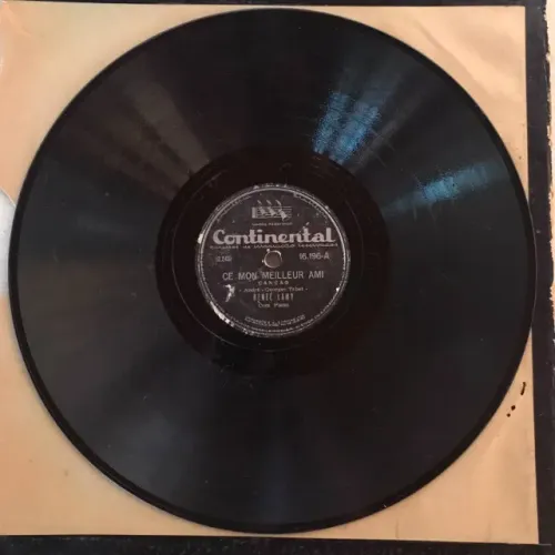 Raro Single Vinil 10" 78 rpm - Reneé Lamy - Ce mon Meilleur Ami / Pour Lui - anos 50