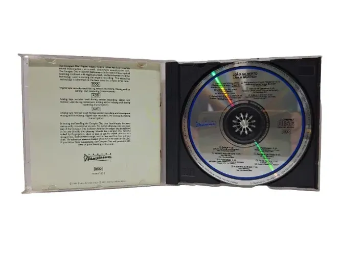 CD João Gilberto - Álbum Live in Montreux - Mídia original