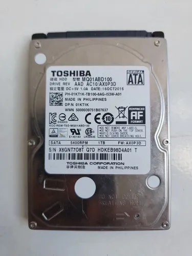 Hd 1tb Toshiba 2.5 notebook 100% saudável