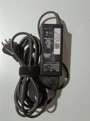 Fonte notebook Dell Original 65w "bico fino"(Plug Fino La45nm140)