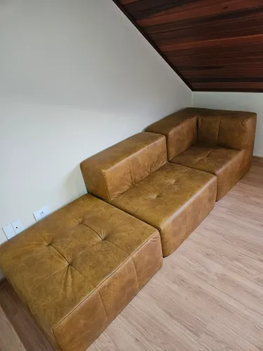 Sofá Modular Inflow de Couro