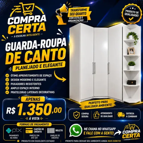 Armário de canto em ótimo estado