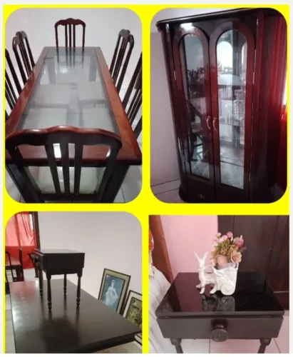 Mesas e Cristaleira - Raridade Charme e Beleza !