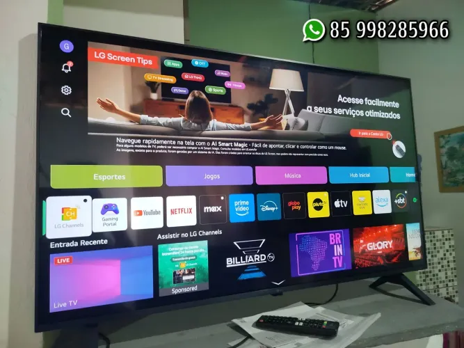 Smart LG 43 nova com 2 meses de uso