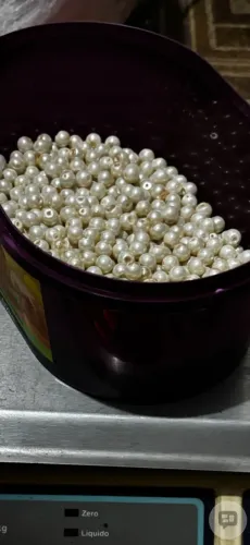 Pérolas Artificiais Brancas para Artesanato e Bijuterias