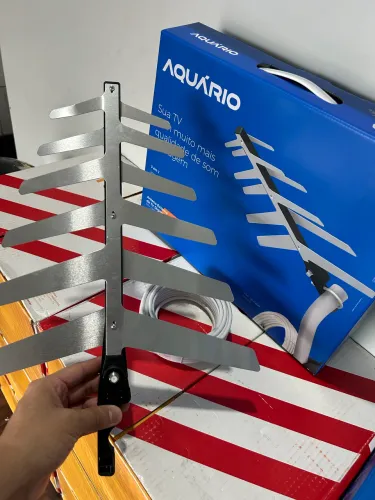 Antena Externa Digital HDTV Aquário com 10M de fio