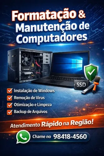 Formatação e Manutenção de Computadores
