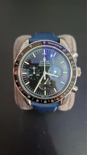 Relógio Omega Speedmaster Pulseira Azul
