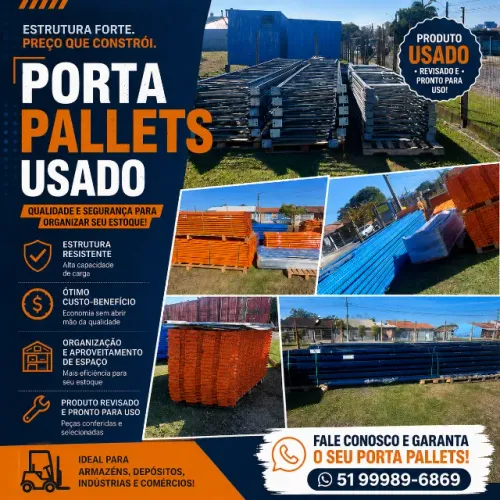 ESTRUTURA PORTA PALLETS USADO
