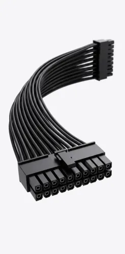 Cabo Extensor ATX 24 Pinos 30cm Edição Premium Full Black