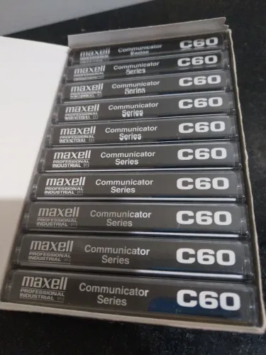 Caixa Fita Cassete Maxell Communicator Series C60 (10 un)