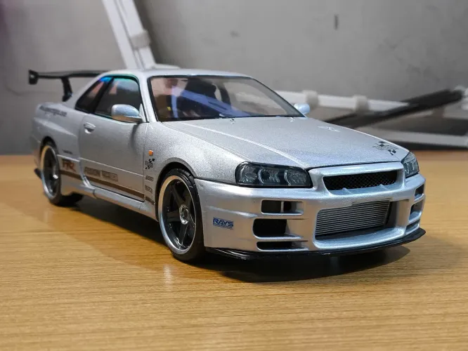 Nissan Skyline R34 GTR TOP SECRET 1/18