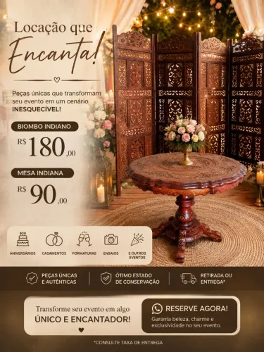 Peças para locação