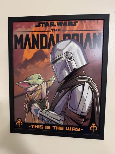 QUADRO MANDALORIANO BABY YODA 