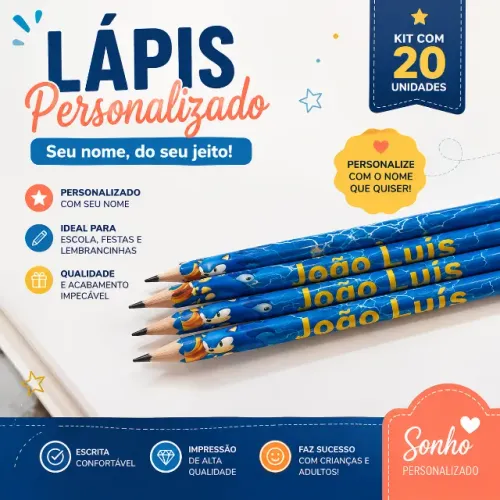lápis personalizados