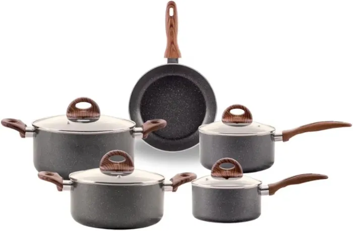 Brinox - Jogo de Panelas Antiaderente Ceramic Life 5 Peças com Fundo de Indução