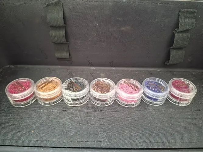 Kit 7 cores de glitter para maquiagem