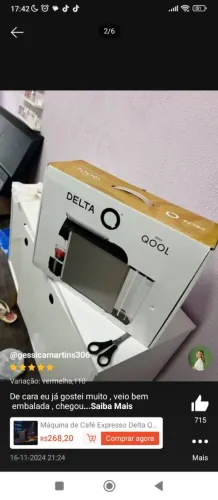 Máquina de café expresso delta