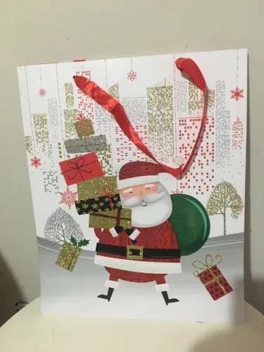 Sacola Treno Papai Noel nova nunca usada