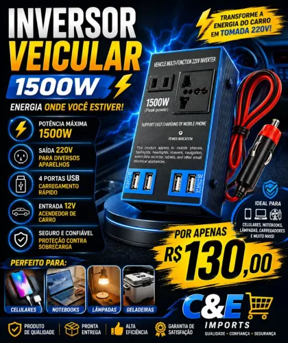 INVERSOR VEICULAR 1500W