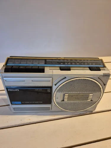 Radio gravador Philips. Década de 80.