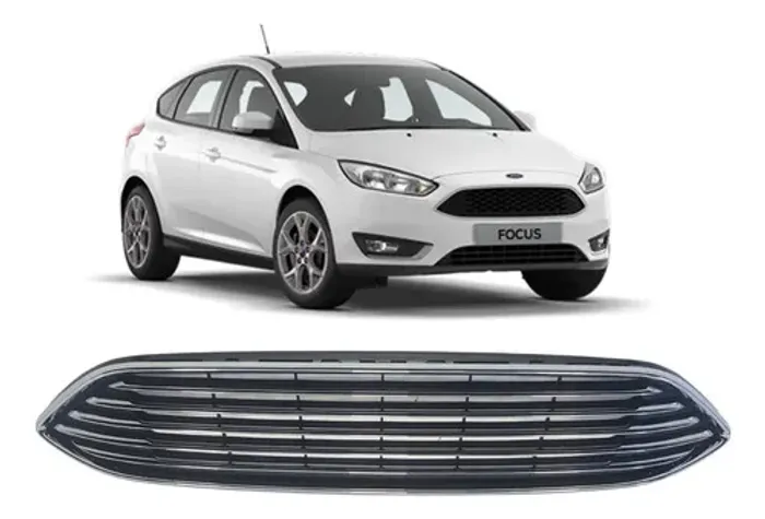 Grade Dianteira Cromada Ford Focus 16/19 Fd4136