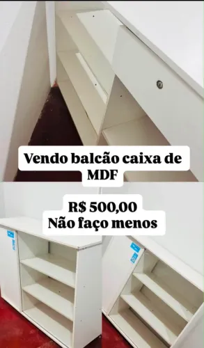 Balcao vidro + mdf