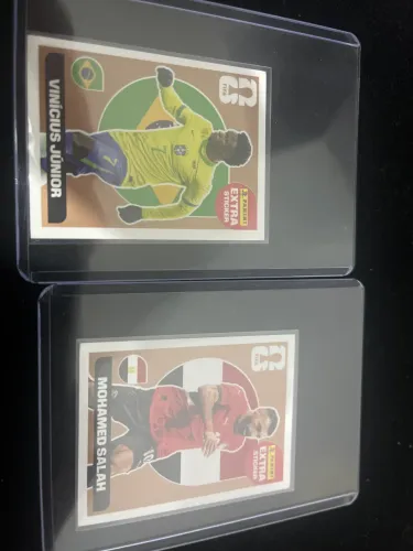 Figurinha do vini e salah bronze com acrílico