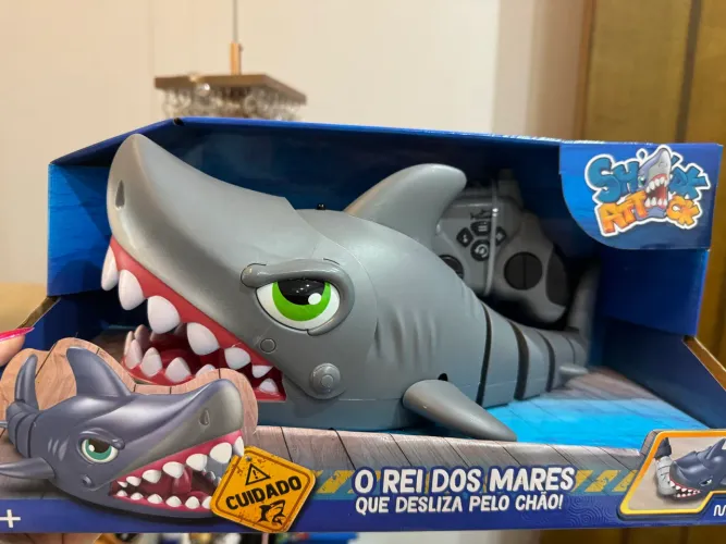 tubarão de controle remoto shark attack multikids