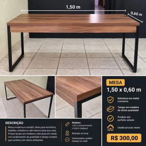 MESA MODERNA 1,50M