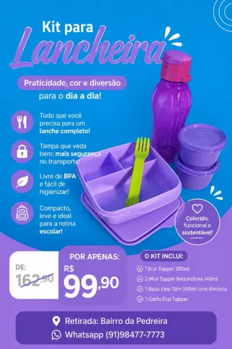 Tupperware Kit Lancheira