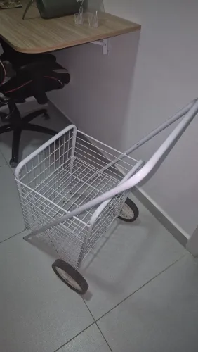 carrinho de compras dobrável metal
