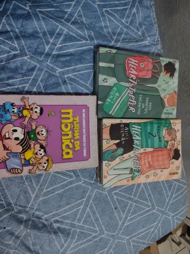 Lote coleção Heartstopper Mônica Gibi Capa Dura Livros