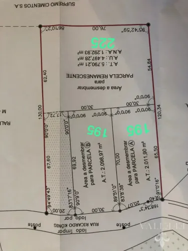Linda chácara, sem edificações, próximo rodovia Werner Duwe.