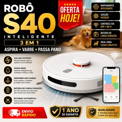 Robô aspirador xiaomi S40