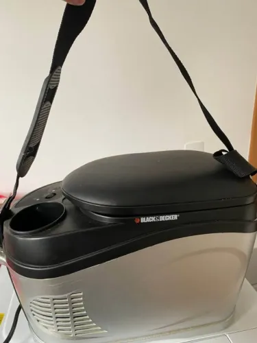Mini geladeira carro termoelétrica portátil 12v 6litros black&decker