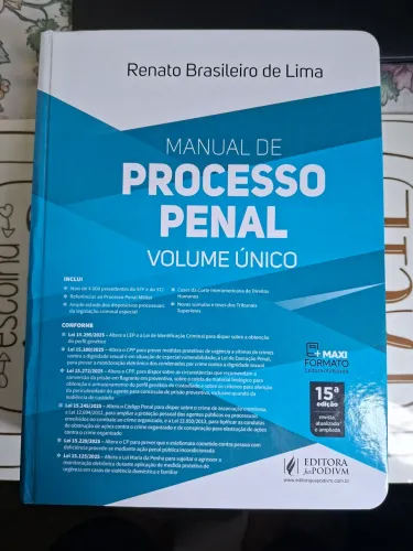 Manual de Processo Penal - Volume Único (2026) - Renato Brasileiro de Lima