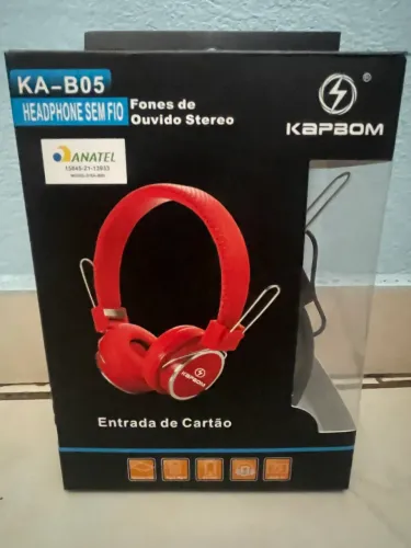 Fone Bluetooth Kapbom KA-B05 - Original na caixa