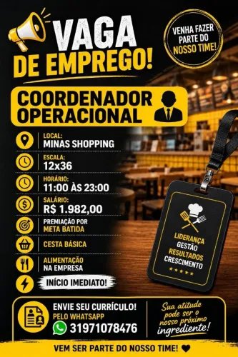 Coordenasor de restaurante