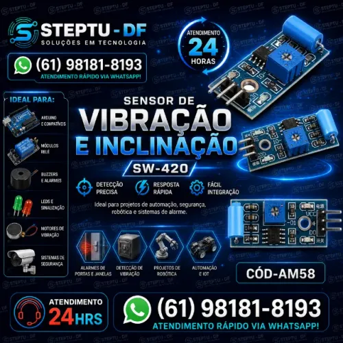 Sensor De Vibração Arduino Tilt Sw-420 Pic Arm - Automação COD-AM58