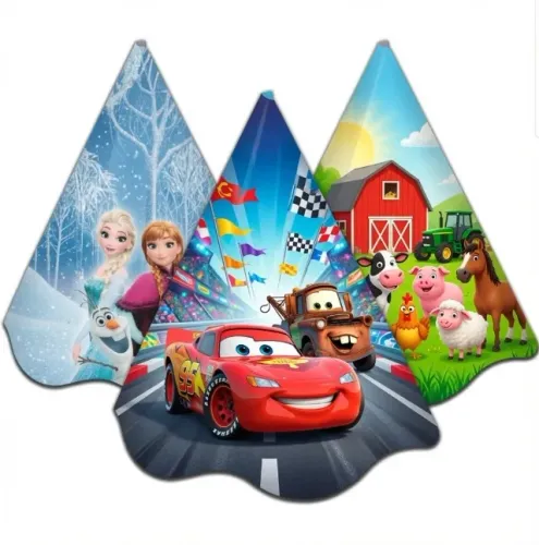 Chapéu para festa de aniversário papel cartão