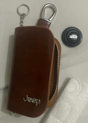 porta chave de carro jeep em couro