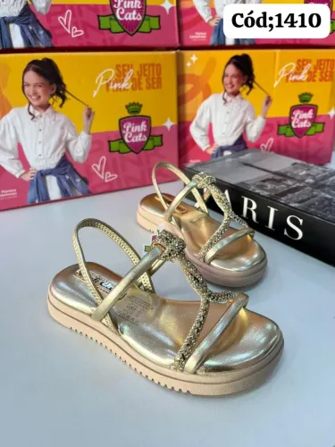 SANDÁLIAS INFANTIL FEMININA MODELOS E PONTUAÇÕES VARIADAS