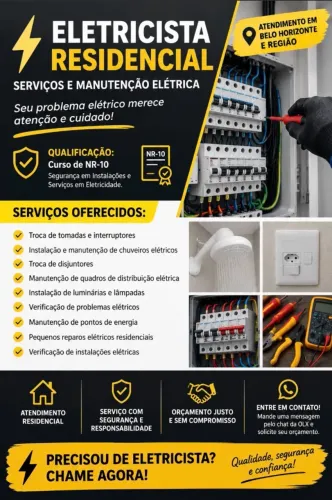 Eletricista Residencial | Tomadas, Chuveiros e Disjuntores