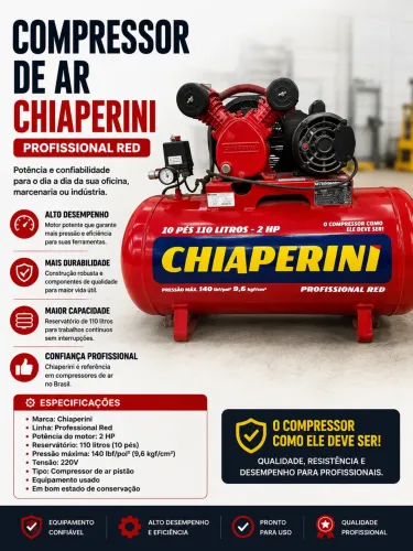 Compressor de Ar Chiaperini Professional