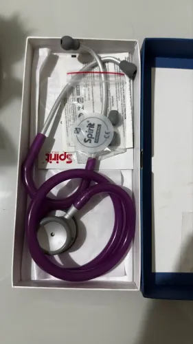 Estetoscópio Spirit Pro-Lite Adulto Violeta - NUNCA USADO (Na Caixa)