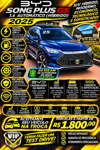 BYD Song Pro GL 1.5 16V Aut. (hibrido) 2025
